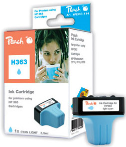 HP Nr. 363 cyan light von Peach